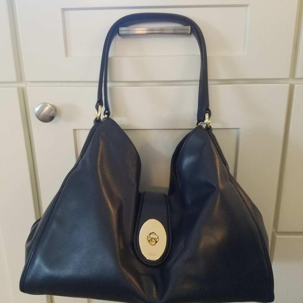 Coach Carlyle bag- midnight blue- authentic